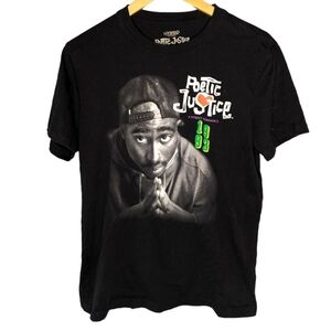Hybrid Poetic Justice Tupac Shakur "A Street Romance 1993" Tshirt Mens Large